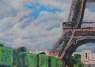 paris eiffel tower, 10"x8"