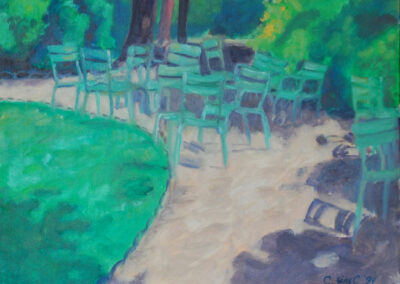 luxemb. chairs, 16"x12"