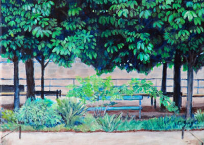 tuileries garden, paris, 12"x9"