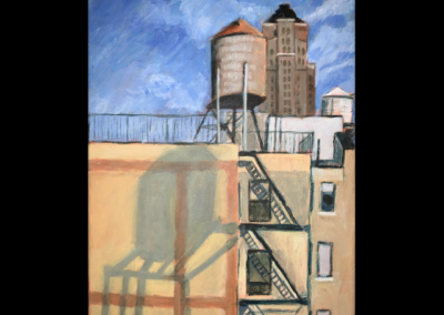 nyc water tower 3, 24x30cm