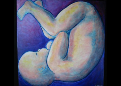 square fetus, approx 30x30"
